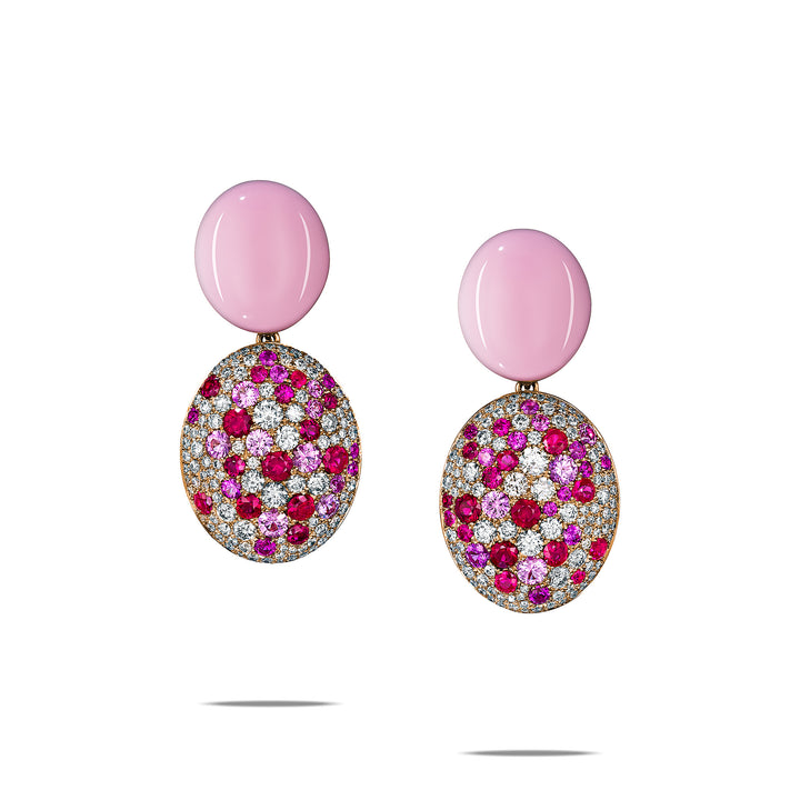 CERAMOND'S Candy Earrings in Pink Gold
