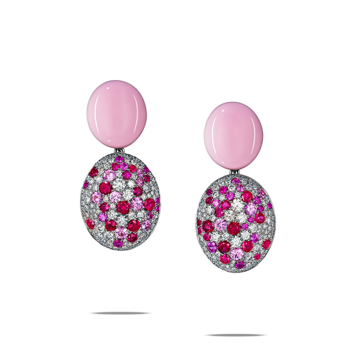 CERAMOND'S Candy Earrings in White Gold
