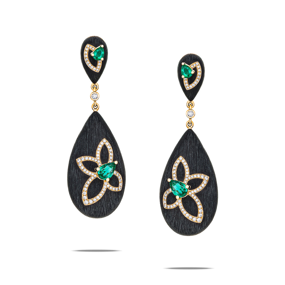 Legno Nera Earrings