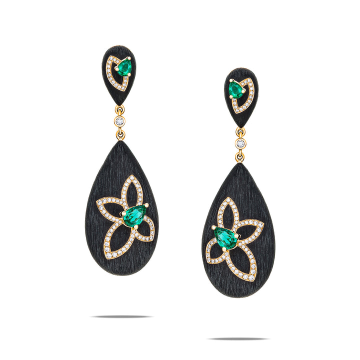 Legno Nera Earrings
