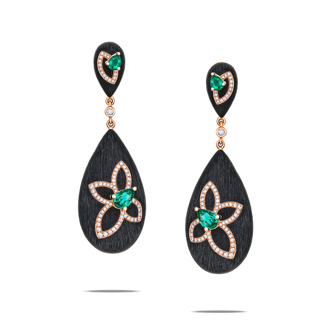 Legno Nera Earrings