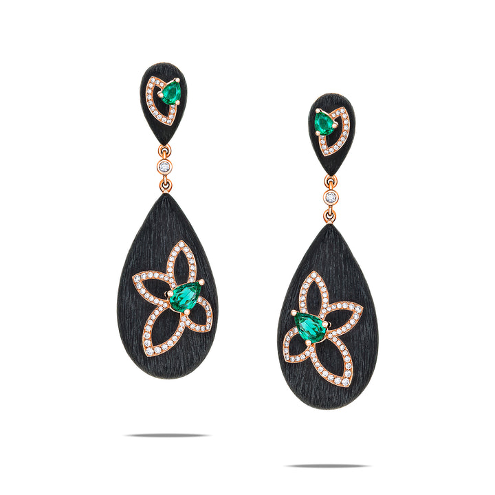 Legno Nera Earrings